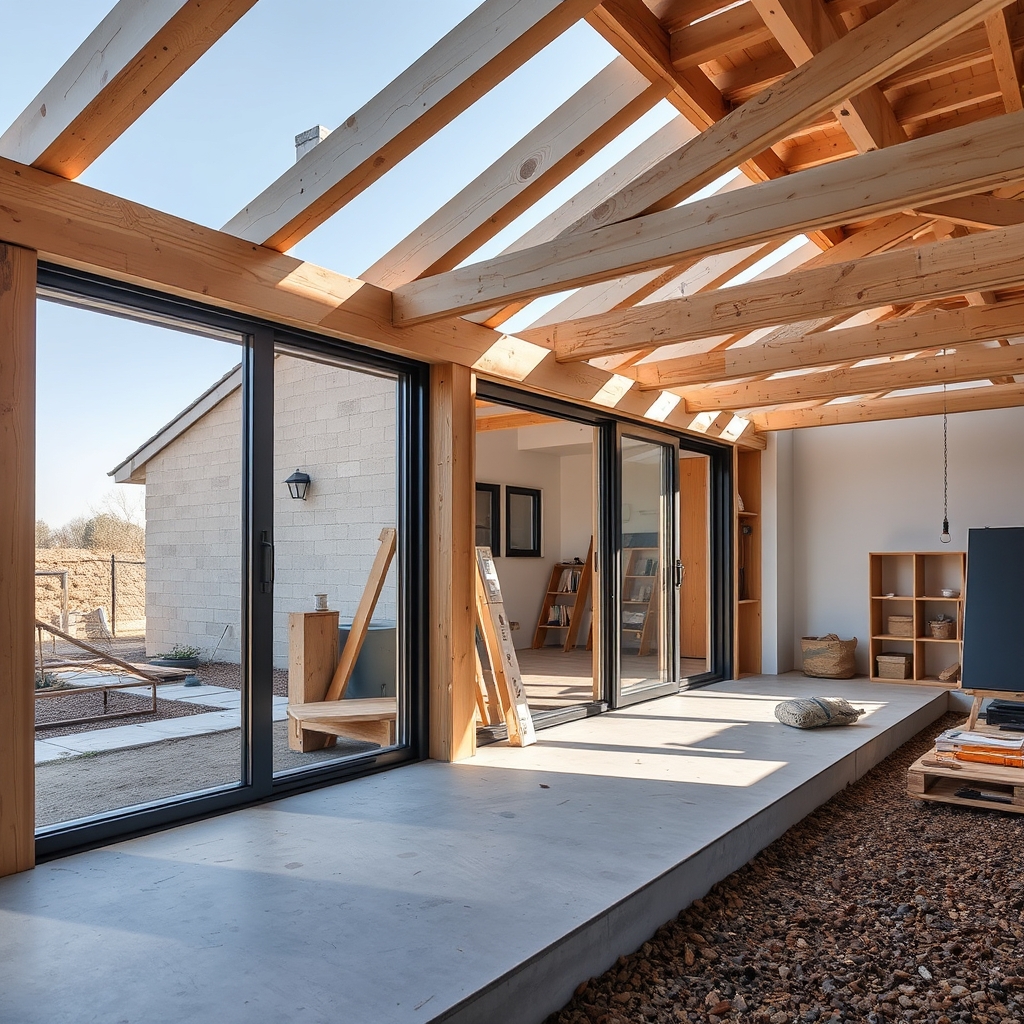 détail d'ouvrage Extension modulaire (illustration)